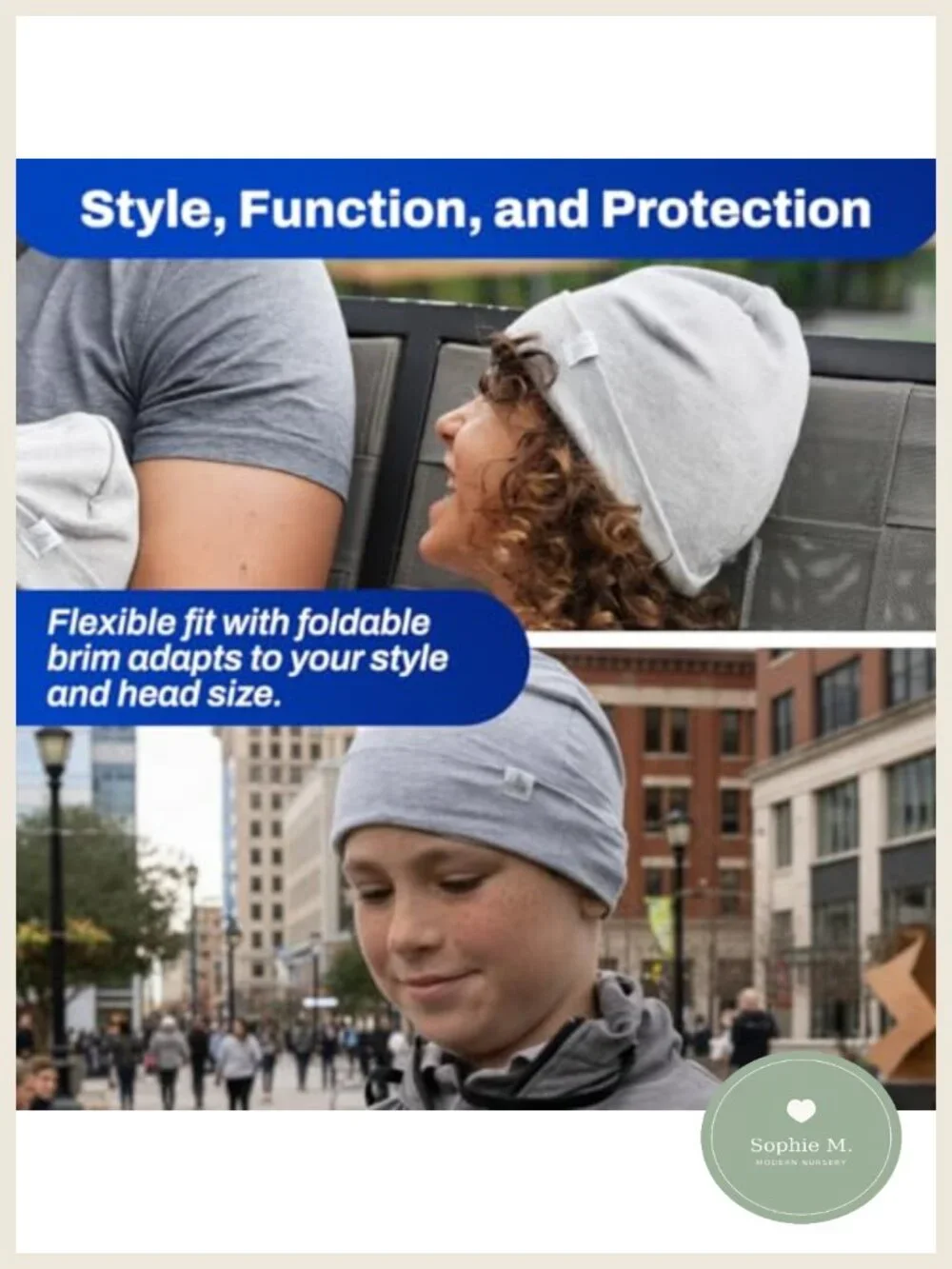 EMF Radiation Blocking Beanie Hat for Infants 0-6 Months Cotton